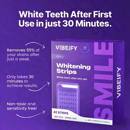 Vibeify Purple Teeth Whitening Strips